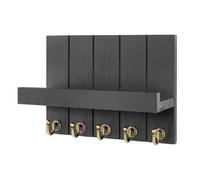 Key Hook - Wall Key Hooks | Wall Key Hooks | Key Holder with Shelf and 5 Hooks, Wall Keychain, Key Holder Organizer, Multifunctional Hooks Behind The