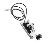 Key HY-K4 Stainless Steel CW Telegraph Key for Shortwave Radio, DIY Morse Code Practice with Detachable Lever and Non-Slip Cushion