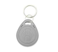 Key Id Tags 10pcs Per Pack 125Khz RFID Proximity ID Card Token Tags Key Fobs Keyfobs with Split Ring Key Ring for Door Access Contorl System (Rewritable, Gray)