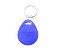 Key Id Tags 10pcs Per Pack 125Khz RFID Proximity ID Card Token Tags Key Fobs Keyfobs with Split Ring Key Ring for Door Access Contorl System (Rewritable, Blue)