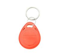 Key Id Tags BE-TOOL 10pcs Per Pack 125Khz RFID Proximity ID Card Token Tags Key Fobs Keyfobs with Split Ring Key Ring for Door Access Contorl System (Rewritable, Orange)