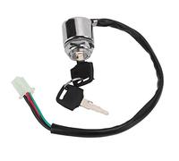 Key Ignition Switch, Ignition Starter Switch Easy Installation Metal Plastic 4 Wire Ignition Key Switch for ATV Quad Dirt Scooter Motorcycle