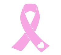 KEY INKS Breast Cancer Awareness Pink Ribbon Car Decal Vinyl Sticker (8.5cm x 6.7cm)