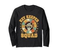 Key Keeper Squad Escape Room Puzzle Master Vintage Graphic Long Sleeve T-Shirt