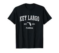Key Largo Florida FL Vintage Athletic Sports Design T-Shirt