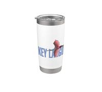Key Largo Florida Roseate Spoonbill Design Stainless Steel Insulated Tumbler