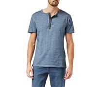 KEY LARGO Men's Arena Button T-Shirt, Flintstone Blue (1233), M