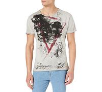 KEY LARGO Men's Hype Round T-Shirt, Silver, M