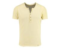 KEY LARGO Men's Lemonade Button T-Shirt, Pastel Yellow (1418), M