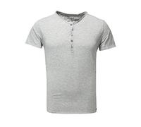 KEY LARGO Men's Lemonade Button T-Shirt, Silver Mel. (1108), L