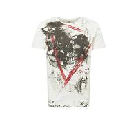 KEY LARGO Men's Mt Hype Round T-Shirt, Off-White (1001), L