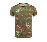 KEY LARGO Men's Mt Jungles Round T-Shirt, Olive (1514), M