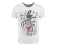 KEY LARGO Men's Reckless Round T-Shirt, White (1000), M