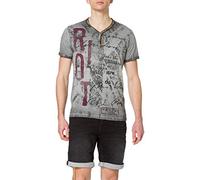 KEY LARGO Men's Mt Riot T-Shirt, Silver (1107), L