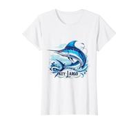Key Largo, Sailfish Marlin Swordfish Florida Keys Value Graphic T-Shirt, Women, White, XL
