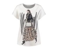 Key Largo Women's Wow Round T-Shirt, Off-White (1001), S