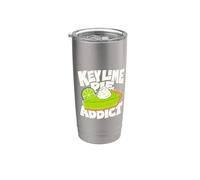 Key Lime Pie Minimalist Badge Patch Stainless Steel Insulated Tumbler