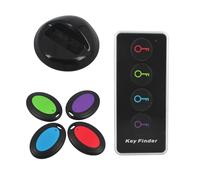 Key Locator 85 dB - Remote Tracer with Torch | 4 Receivers, 40 m Range | Easily Find Keys, Wallet, Passport | Key Fob Tool for Family