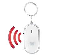 Key Locator, Whistle Key Finder Item Locator Key Chain Locator Voice Control Anti lost Device for Phone Key Chain Wallet Luggage(white)