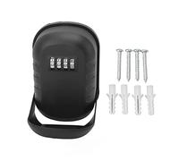 Key Lock Box Safe Security Wall Mounted Password Combination Lock Storage Box for House Key (Matte Black)
