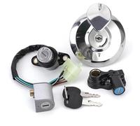 Key Lock Kit Motorbike Ignition Switch Fuel Gas Cap Steering Lock Set + 2 Keys For H-ONDA CBT125 CBT 125