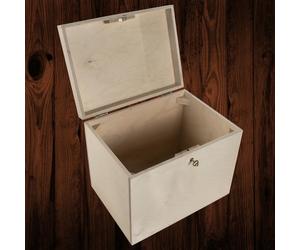 Key Lockable Tall Wooden Secret Adult Keepsake Treasure Storage Box |29x20x23cm