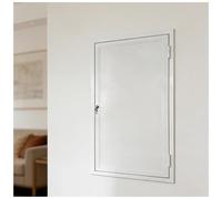 Key Locked Aluminum Access Panel for Drywall, 3.8cm Deep Wall Access Door with Keys,Metal Plumbing Inspection Hatch for Attic and Crawl Space, Custom Size