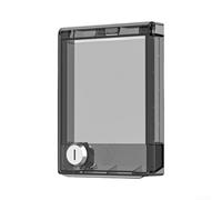 Key Locked Cover For Air Conditioning Control Panels Designed For Attic And Utility Room Environments(Transparent Black)