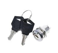 Key Locking Push Button Switch 1/3PCS 12mm Stainless Steel Electronic Key Switch ON OFF Lock Phone Security Power 12 * 21mm S1203 2PIN 2 Keys(1PCS)