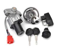 Key Locking Starter Switch Compatible With For XVS650 For V-Star For Midnight For Custom 2005-2010 Ignition Switch Fuel Gas Cap For Seat Lock Key Set