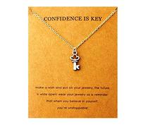 Key Necklace for Women, Quote Card, Driving Exam, New Job, Adventure, Good Luck