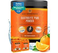 KEY NUTRIENTS Multivitamin Electrolyte Powder No Sugar - Refreshing Orange Electrolytes - Sodium & Energy Supplement - Hydration Powder - No Calories - 4 g x 90 Servings (360 Grams)