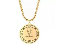 Key of Solomon Necklaces Pentacle of the Sun Jupiter Stainless Steel Necklaces
