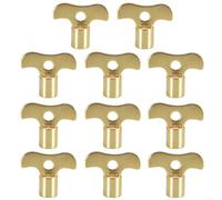 Key Only Hose Union Bib Tap for Outside Garden, Brass Plated, Square Inside, Rust Resistant Switch