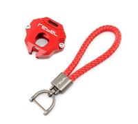 Key Protection Case For HON@&DA Rebel CM1100 REBEL 1100 1100T DCT 2021 2022 2023 Motorcycle Embroidery Keyring Key Chain Cover Case Shell(Red,B)