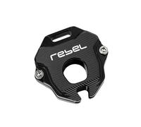Key Protection Case For Hon@&da Rebel CM1100 REBEL 1100 1100T DCT Motorcycle CNC Accessories Key Cover Case Shell Keychain Keyring Key Chain Holder(Cover Black)