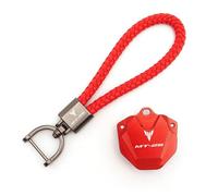 Key Protection Case For MT25 MT-25 MT 25 Accessories Motorcycle Aluminum Key Cover Cap Creative Products Keys Case Shell & Keychain Ring(1 set Red)