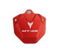 Key Protection Case For MT25 MT-25 MT 25 Accessories Motorcycle Aluminum Key Cover Cap Creative Products Keys Case Shell & Keychain Ring(Red)