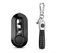 Key Protection Cover for Fiat 500 Models Includes Keyring for Easy Attachment