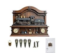 Key Rack Wall Mount - Space-Saving Easy Access 2D Train | Key Organizer Wall 4-Hook Rack | for Living Room Bathroom Hallway Bedroom Coats Bags Scarves Towels