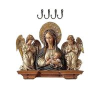 Key Rack Wall Mounting, Wooden Space-Saving Hanger with 4 Hooks Wall Mount for Keys for Family and Friends Students Men Women in the Entrance Hallway Home Bedroom Indoor