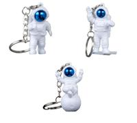 Key Ring, 3Pcs Astronaut Keychain Pendant Astronaut Figurines Keyring Clip Space Robot Keyring Carabiner Keyring Metal Keychain Carabiner Clip Keyrings & keychains Blue Spaceman Figure Toy Key Chain