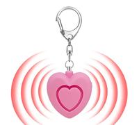 Key Ring Alarm | 125 dB Heart-Shaped Device for Protection Alerts, Security Alarm Key Ring with Light - For Elderly Children Walking Alone Running Parking Travel Evening