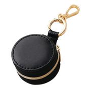 Key Ring Holder - 1.97 x 1.97 x 1.18 Inches Secure Grip, Metal Buckle, Lightweight and Modern Accessory for Everyday Carry | Keeps Rings Organized for Bags, Black, Se référer au descriptif, Refer to