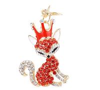 Key Ring Keychain Cute Fox Diamond Pendant Women Men Gift Clasps for Key Pendant Bag Ornaments Small Souvenir Birthday Gift Red Fashion Design