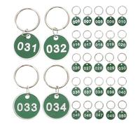 Key Ring Labels Number Plates Luggage ID Tags Keyring Label Hotel Room Holders Baggage Tag for Numbers(101-200)