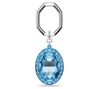 Key ring, Oval cut, Blue, Mixed metal finish