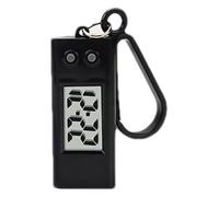 Key Ring with Electronic Clock - Mini Digital Pocket Watch for Backpacks and Bags, Large Display for Easy Reading, Portable Watch for Children and Students, Elegant Pendant with Clock, Black,