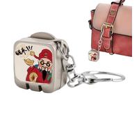 Key Ring with Nail Clipper, Folding Pocket Pendant for Cutting, Mini Nail Accessory, for Children, Family, Friends, Home, Travel, Indoor, Outdoor, Daily