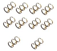 Key Rings, Ring Clips 3 Ring Loose Leaf Binders, Inner Diameter Book DIY Notebook, Diary, Photo Album for Home Office(2mm)